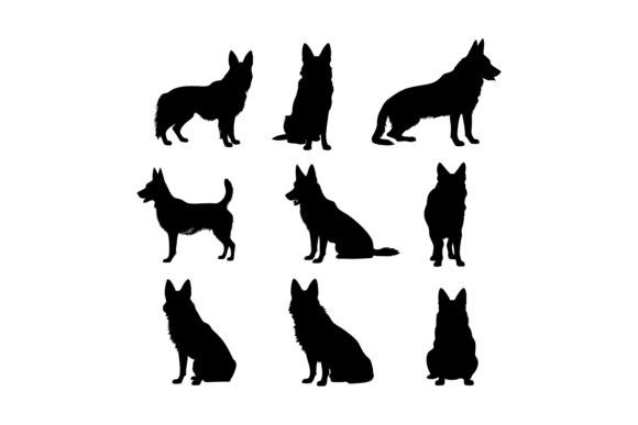 Download Working Dog Outline Set - Working Collection