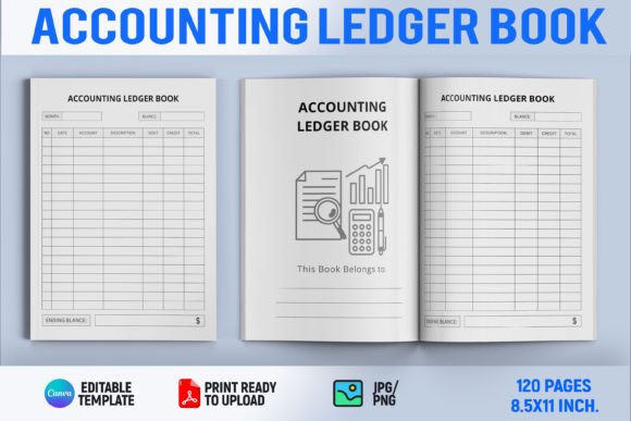 Download Accounting Ledger Book | KDP Interior - Accounting Collection