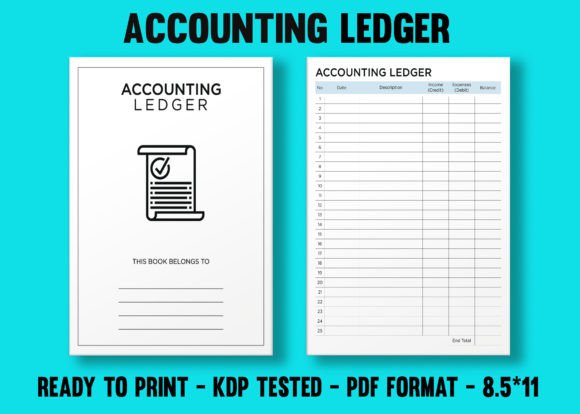 Download Accounting Ledger KDP Interior - Accounting Collection