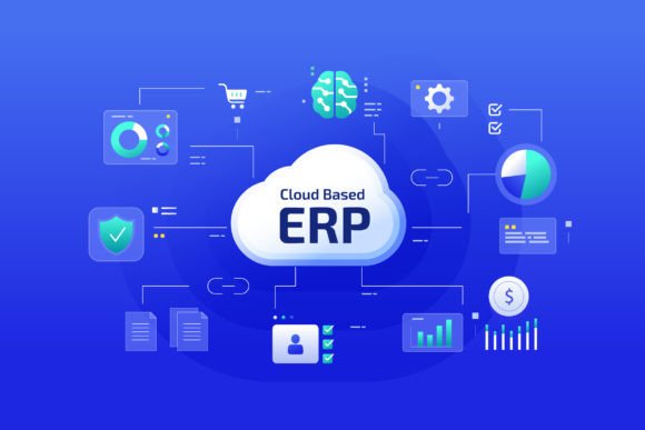 Download Cloud Based ERP System Illustration - System Collection