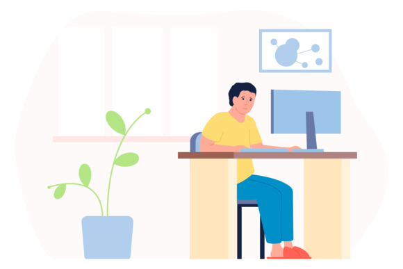 Download Man Working from Home. Freelance Concept - Working Collection